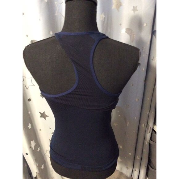 Victoria's Secret PINK Seamless RacerBack Tank Top Medium M Blues - Picture 3 of 5